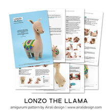 Load image into Gallery viewer, Lonzo the Amigurumi Llama | PDF Crochet Pattern
