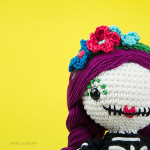 Sugar Skull Amigurumi Mexican Doll | PDF Crochet Pattern