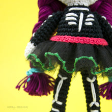 Load image into Gallery viewer, Sugar Skull Amigurumi Mexican Doll | PDF Crochet Pattern
