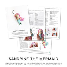 Load image into Gallery viewer, Sandrine the Little Amigurumi Mermaid | PDF Crochet Pattern
