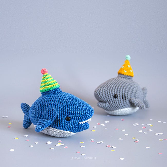 Party Shark Amigurumi | PDF Crochet Pattern