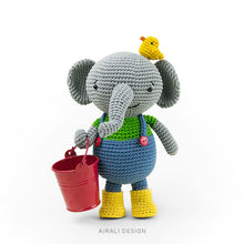 Load image into Gallery viewer, Martin the Amigurumi Elephant | PDF Crochet Pattern
