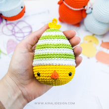 Load image into Gallery viewer, Ami-easter eggs: Amigurumi Bunny, Chick and Fox | PDF Crochet Pattern
