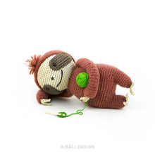 Load image into Gallery viewer, Brando the Amigurumi Sloth | PDF Crochet Pattern
