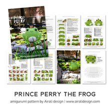 Load image into Gallery viewer, Prince Perry the Amigurumi Frog | PDF Crochet Pattern
