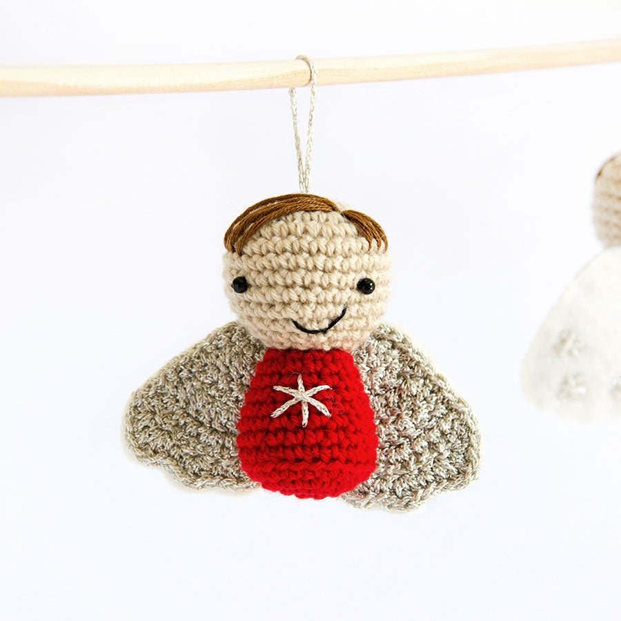 Angel Ornament on a Christmas Tree Stock Image - Image of greeting,  celebration: 106958115