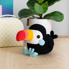 Load image into Gallery viewer, Toco the Amigurumi Toucan | PDF Crochet Pattern
